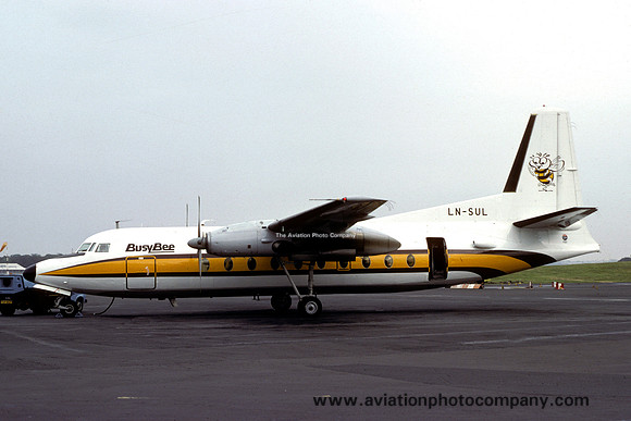 Busy Bee Fokker F-27-100 LN-SUL (1982)