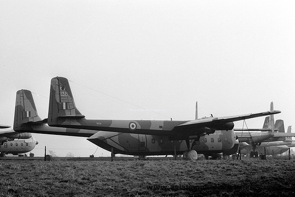 RAF 114 Squadron AWA Argosy C.1 XR138 stored at Kemble
