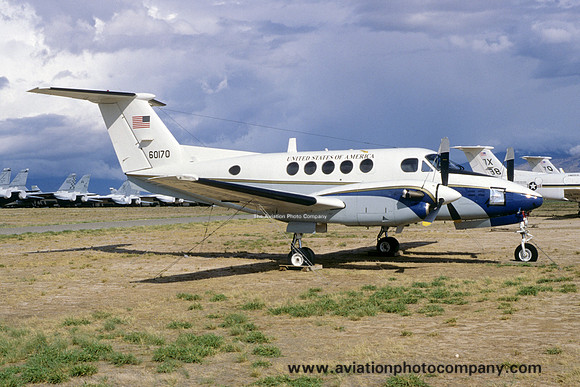 USAF Beech C-12A Huron 76-0170 at AMARC Davis Monthan (2000)