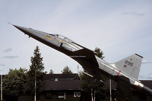 Norwegian Air Force Northrop F-5A Freedom Fighter 895 displayed at Rygge (1994)