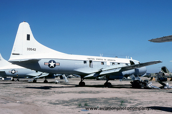 USAF Convair T-29D 53-3542 at MASDC Davis Monthan (1980)
