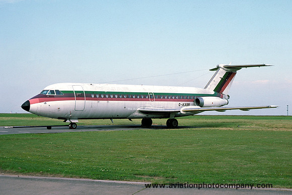 Ex Gulf Air BAC 111-409AY G-AXBB at East Midlands (1978)
