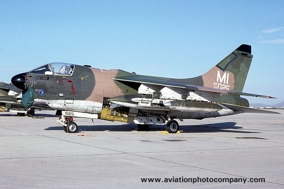 USAF Michigan ANG 107 TFS LTV A-7D Corsair 70-1025/MI (1980)