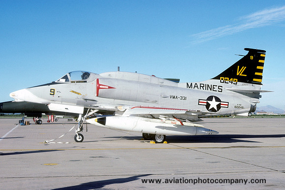 US Marines VMA-331 Douglas A-4M Skyhawk 160249/VL-9 (1980)
