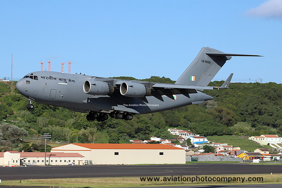 Indian Air Force 81 Squadron McDonnell Douglas C-17A CB-8008 at Lajes (2024)