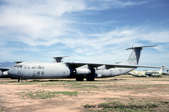 USAF 62/446 AW Lockheed C-141B Starlifter 65-0244 stored at AMARC Davis Monthan (2000)