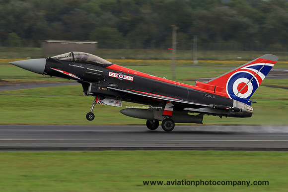 RAF 29 Squadron BAE Typhoon FGR.4 ZJ914 at Prestwick (2023)