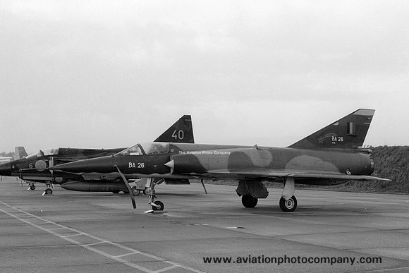 Belgian Air Force 2 Wing 2 Sml Dassault Mirage 5BA BA-26 (1979)