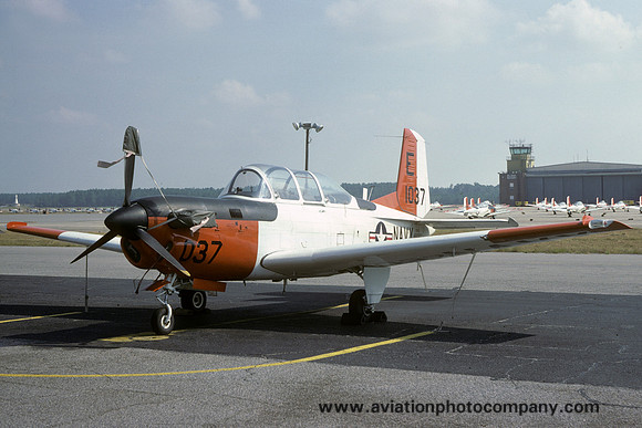 US Navy TAW-5 Beech T-34C Turbo Mentor 161037/E (1984)