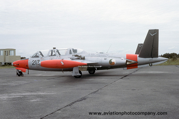 Irish Air Corps Fouga CM.170 Magister 217 (1977)