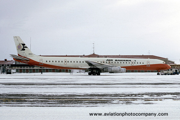 International Air Bahama Douglas DC-8-63CF N8630 at Keflavik (1976)