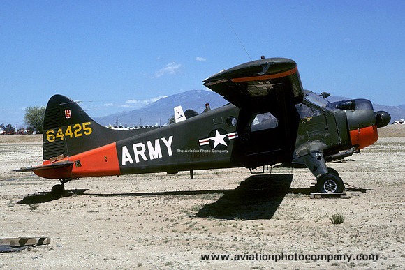 US Army DHC U-6A 56-4425 stored at MASDC Davis Monthan (1977)