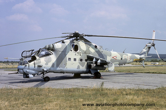 Hungarian Air Force Mil Mi-24W 719 (1991)
