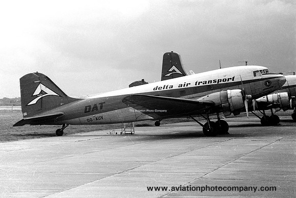 Delta Air Transport Douglas DC-3 Dakota OO-AUV (1972)