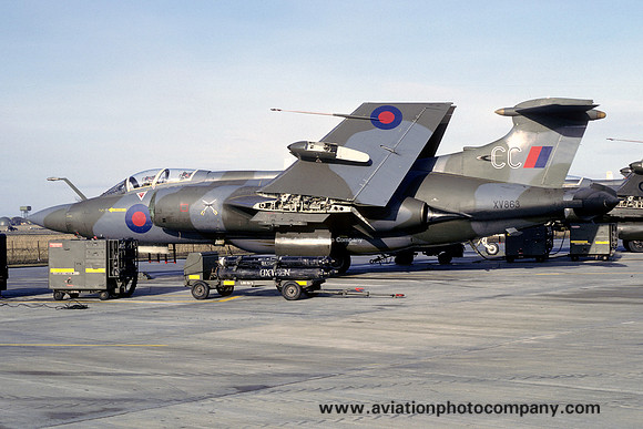 RAF 237 OCU Blackburn Buccaneer S.2 XV863/CC at RAF Lossiemouth (1985)