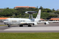 USAF 552 ACW Boeing E-3B Sentry 76-1605/OK at Lajes (2012)