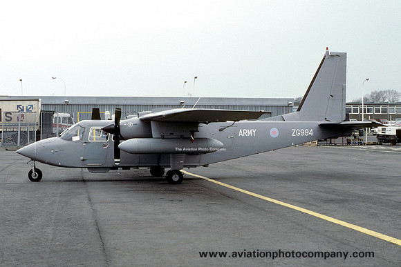 Army Air Corps Northern Ireland Flight Britten Norman Islander AL.1 ZG994 (1991)