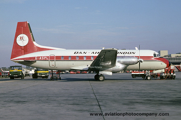 Dan Air London Hawker Siddeley HS.748-2A G-ASPL (1978)