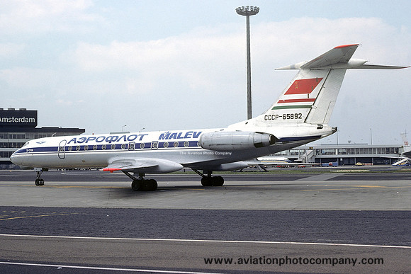 Aeroflot/Malev Tupolev Tu-134A CCCP-65892 (1978)