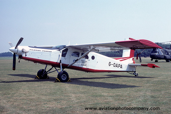 British Army Parachute Association Pilatus PC-6/B2-H2 Turbo Porter G-OAPA (1984)