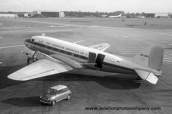 LAT Pan American Indonesia Oil Company Douglas C-47B Dakota OD-AEP