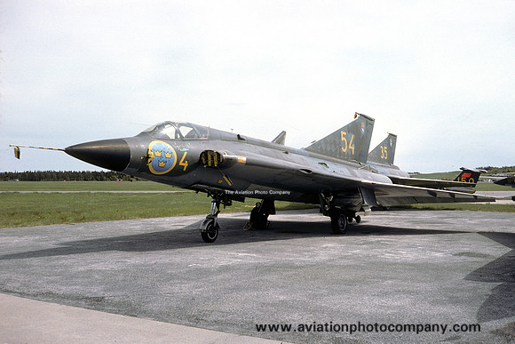 Swedish Air Force F4 SAAB Draken J-35D 35354/54 (1976)