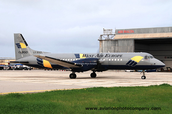 West Air Europe BAE ATP LX-WAO at Malta Luqa IAP (2008)