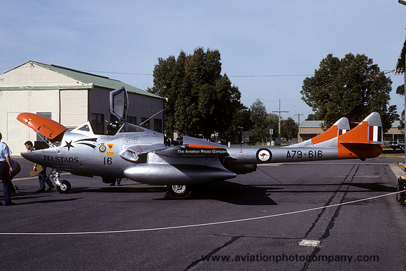 RAAF Telistars De Havilland Vampire T.35 A79-616