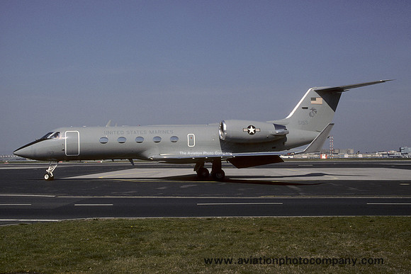 US Marines VMR-1 Gulfstream C-20G 165153 at Rhein Main (2002)