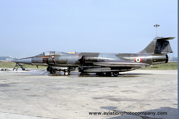 Italian Air Force 5 Stormo Lockheed F-104S Starfighter MM6764/5-12 (1989)