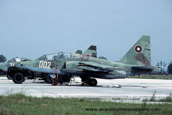 Bulgarian Air Force Sukhoi Su-25UBK 002 (2002)