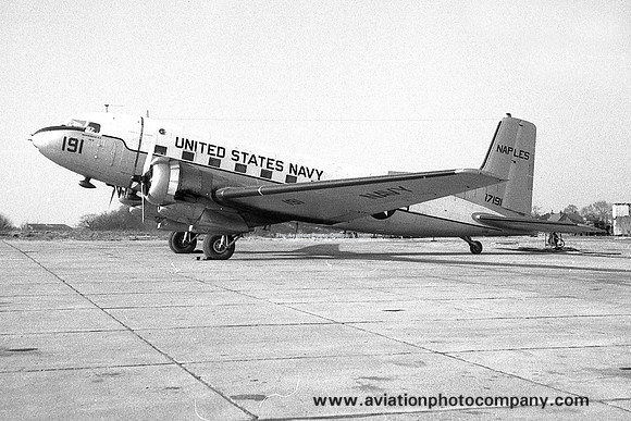 US Navy Naples Douglas R4D-8 Skytrain 17191 (1960)