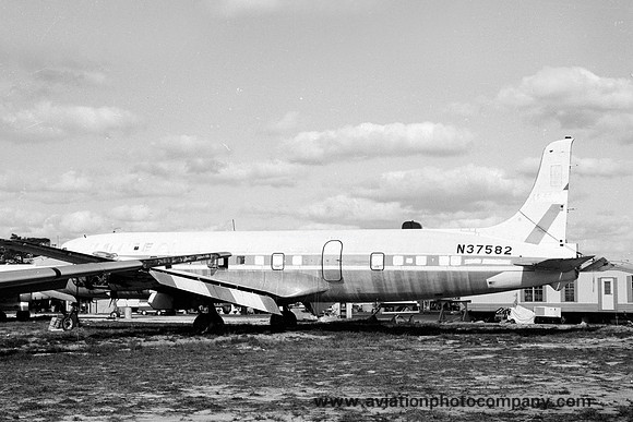 Douglas DC-6 N37582 stored at Fort Lauderdale (1977)