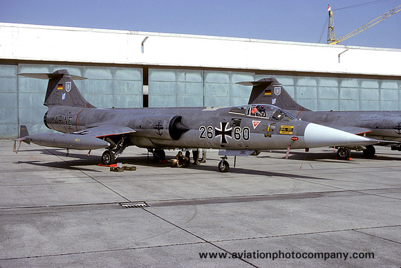 German Navy MFG2/LVR1 Lockheed F-104G Starfighter 26+60 (1986)