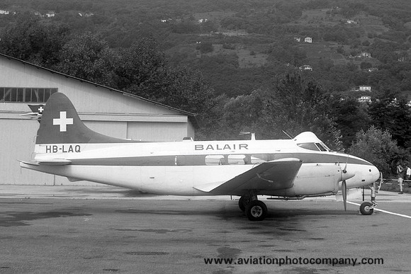 Balair De Havilland DH.104 Dove 6BA HB-LAQ