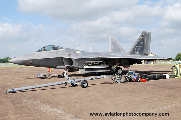 USAF 1 FW Lockheed F-22A Raptor 09-4181/FF at RIAT Fairford (2016)