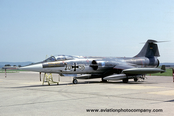 German Air Force JBG34 Lockheed F-104G Starfighter 20+56 (1985)