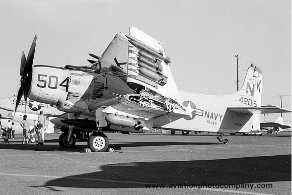 US Navy VA-145 Douglas A-1J Skyraider 142021/NK-504 (1966)
