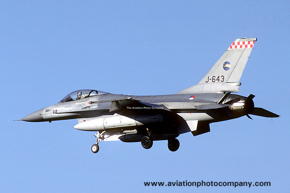 Dutch Air Force 306 Squadron GD F-16A Fighting Falcon J-643 (1986)