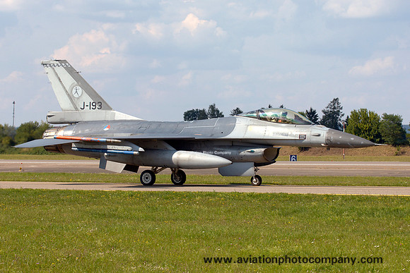 Dutch Air Force 323 Squadron GD F-16AM J-193 at the Neuberg Open Day (2013)