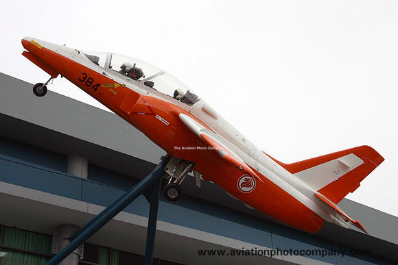 Singapore Air Force SIAI S-211 384 displayed at Paya Lebar (2009)