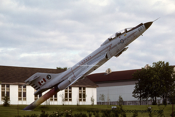 Canadian Air Force 425 Squadron McDonnell CF-101B Voodoo 101027 displayed at Bagotville (1988)