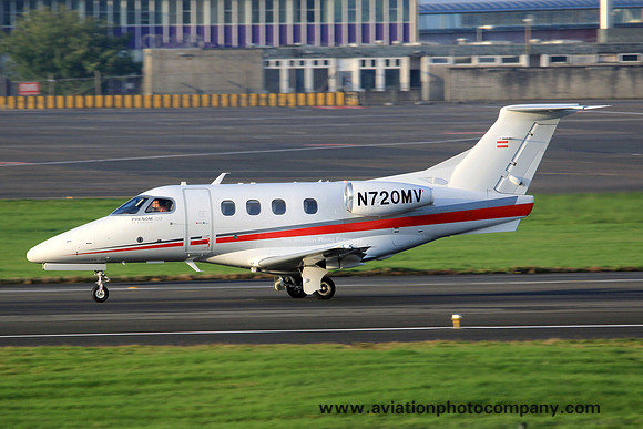 Embraer Phenom 100 N720MV at Prestwick (2013)