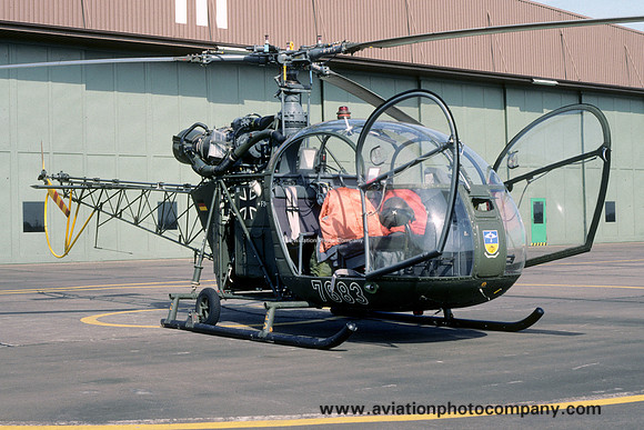West German Army HFS1 Sud Alouette II 76+83 (1988)