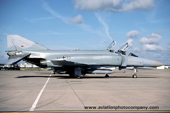 German Air Force JG71 McDonnell F-4F Phantom 37+22 at RIAT Fairford (2004)