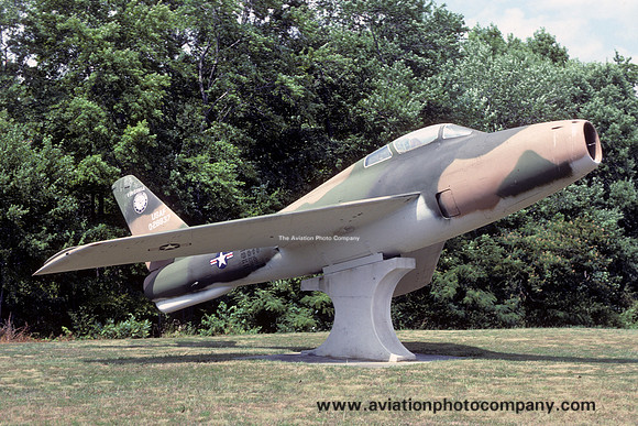 USAF Virginia ANG Republic F-84F 52-8837 displayed at Richmond (1983)