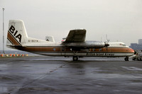British Island Airways Handley Page Herald G-BEYK at Gatwick (1980)