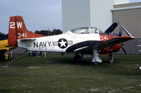 US Navy VT-3 North American T-28C Trojan 140511 displayed at Pensacola (1977)
