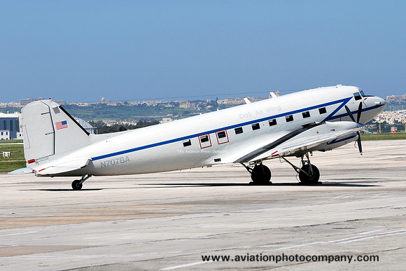 US Department of State Air Wing Basler BT-67 N707BA at Malta Luqa IAP (2012)