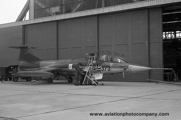 West German Air Force JG71 Lockheed/Fokker TF-104G Starfighter JA+373